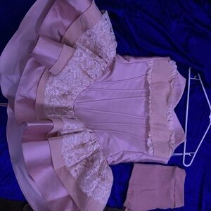 Elegant Pink Lace Mini Dress